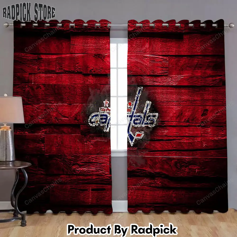 Radpick washington capitals window curtains fiery nhl purple wooden curtains living room curtains for window rp852121